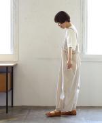 ハンドスモッキングコットンポプリン　サロペット